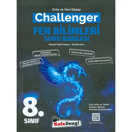 Kafadengi 8.Sınıf LGS Fen Bilimleri Challenger Soru Bankası