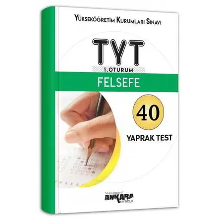 YKS TYT Felsefe 40 Yaprak Test Ankara Yayıncılık