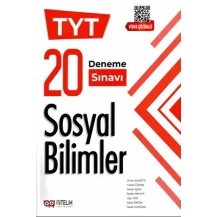 Nitelik 2021 TYT Sosyal Bilimler Video Çözümlü 20 Deneme Sınavı