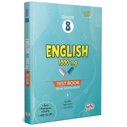 8 Grade English 1000 mg Test Book Editör Yayınları