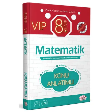 Editör 8. Sınıf VIP Matematik Konu Anlatımı