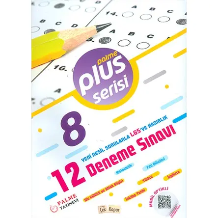 8.Sınıf LGS Plus Serisi 12 Deneme Sınavı Palme Yayıncılık