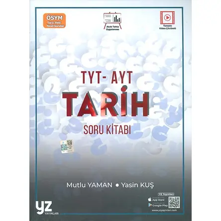 TYT AYT Tarih Soru Kitabı YZ Yayınları