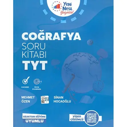 TYT Coğrafya Soru Kitabı Yeni Nesil Yayınları