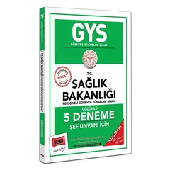 Yargı 2020 GYS T.C. Sağlık Bakanlığı Şef Unvanı İçin Çözümlü 5 Deneme