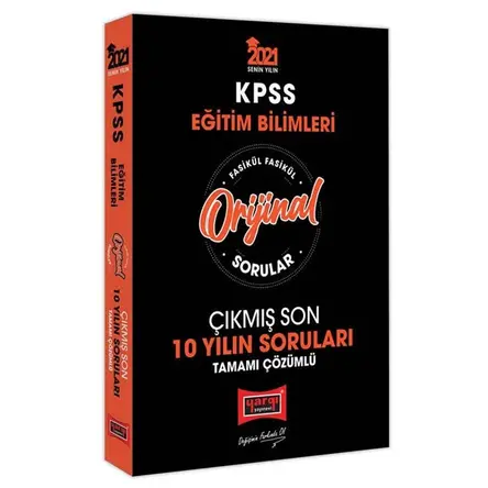 Yargı 2021 KPSS Eğitim Bilimleri Fasikül 10 Yılın Çıkmış Soruları