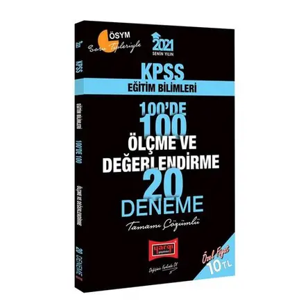 Yargı 2021 KPSS Ölçme ve Değerlendirme Çözümlü 20 Deneme