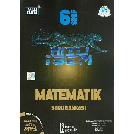 6.Sınıf Hızlı İsem Matematik Soru Bankası İsem Yayıncılık