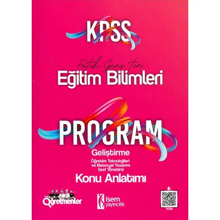 2021 KPSS Program Geliştirme Konu Anlatımı İsem Yayıncılık