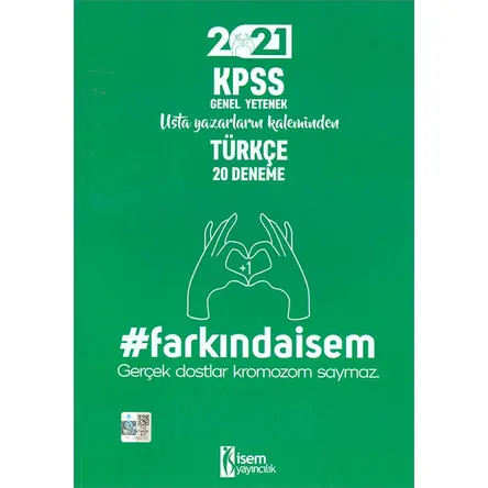 İsem 2021 Farkında İsem KPSS Genel Yetenek Türkçe 20 Deneme