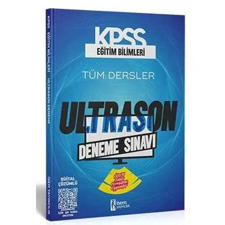 İsem KPSS Eğitim Bilimleri Ultrason Çözümlü Deneme