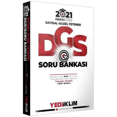 Yediiklim 2021 Prestij Serisi DGS Sayısal Sözel Yetenek Soru Bankası