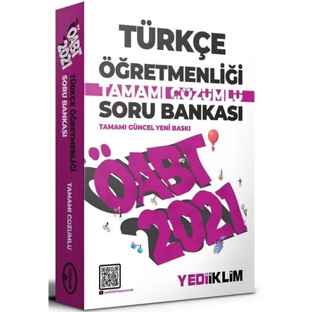 Yediiklim 2021 ÖABT Türkçe Öğretmenliği Çözümlü Soru Bankası
