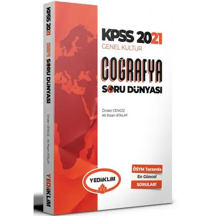 Yediiklim 2021 KPSS Genel Kültür Coğrafya Soru Dünyası