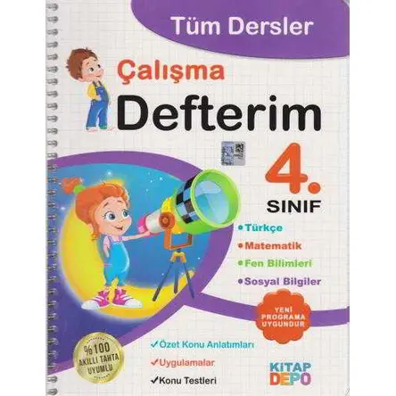 Kitap Depo 4.Sınıf Tüm Dersler Çalışma Defterim