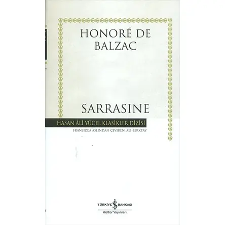 Sarrasine - Honore de Balzac - İş Bankası Kültür Yayınları