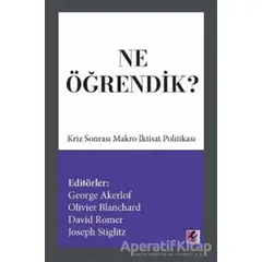 Ne Öğrendik? - Olivier Blanchard - Efil Yayınevi