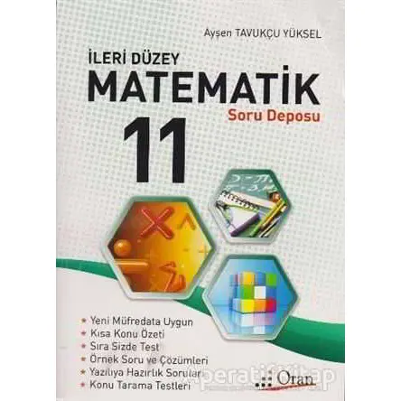 11. Sınıf Matematik Soru Deposu - Ayşen Tavukçu Yüksel - Oran Yayıncılık