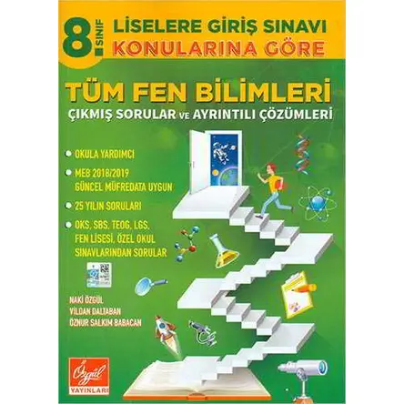 Özgül 8.Sınıf Konularına Göre Tüm Fen Bilimleri Çıkmış Sorular ve Çözümleri