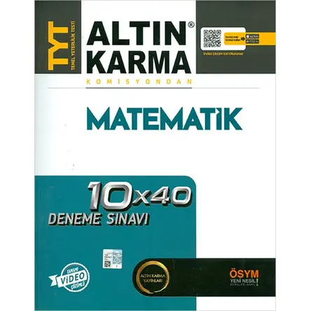 Altın Karma TYT Matematik 10x40 Deneme Sınavı