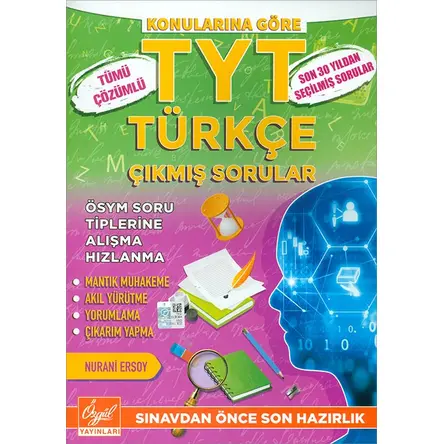 Özgül TYT Türkçe Konulara Göre Çıkmış Sorular