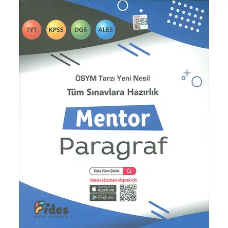 Tüm Sınavlara Hazırlık Mentor Paragraf Fides Yayınları