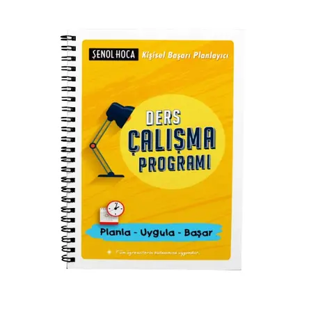 Şenol Hoca Ders Çalışma Programı Defter