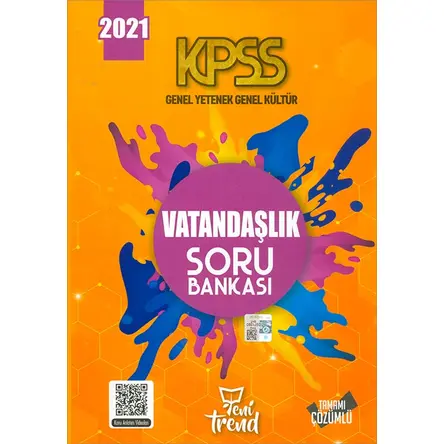 2021 KPSS Vatandaşlık Soru Bankası Yeni Trend Yayınları