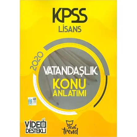 Yeni Trend 2020 KPSS Lisans Vatandaşlık Konu Anlatımı