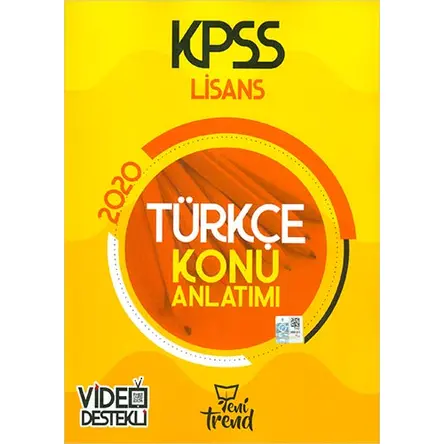 Yeni Trend 2020 KPSS Lisans Türkçe Konu Anlatımı