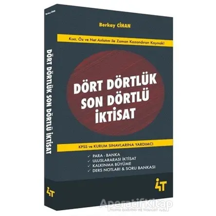 Dört Dörtlük Son Dörtlü İktisat - Berkay Cihan - 4T Yayınları