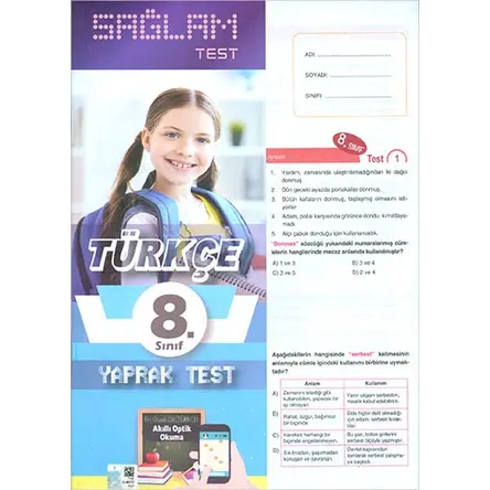 Molekül 8.Sınıf Türkçe Sağlam Yaprak Test