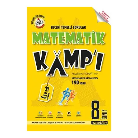 8. Sınıf Matematik Kampı Soru Bankası Startfen Yayınları