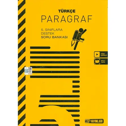 5.Sınıf Türkçe Paragraf Soru Bankası Hız Yayınları