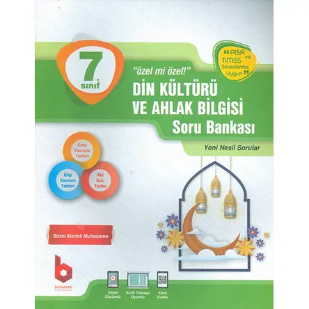 7. Sınıf Din Kültürü ve Ahlak Bilgisi Soru Bankası - Kolektif - Basamak Yayınları