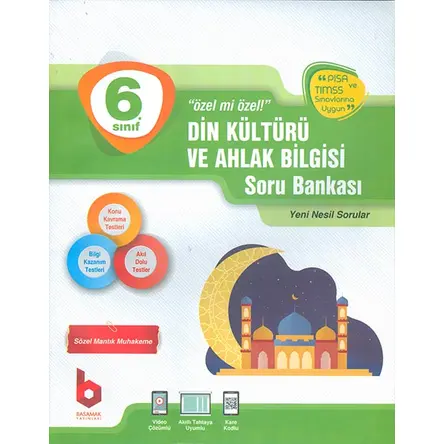 6. Sınıf Din Kültürü ve Ahlak Bilgisi Soru Bankası - Kolektif - Basamak Yayınları