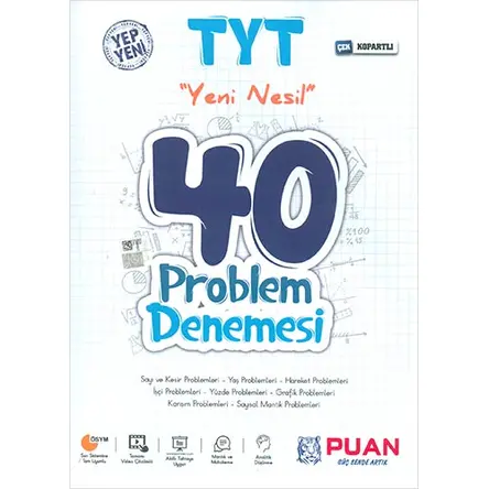 Puan TYT Yeni Nesil 40 Problem Denemesi