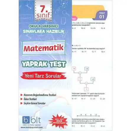 Bulut 7.Sınıf Matematik Yaprak Test