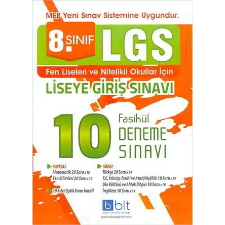 Bulut 8.Sınıf LGS 10 Fasikül Deneme Sınavı