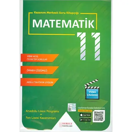 Derece 11.Sınıf Matematik Kazanım Merkezli Soru Kitapçığı