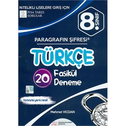 Paragrafın Şifresi 8.Sınıf LGS Türkçe Denemeleri 5 Sıralı 15 Genel Deneme