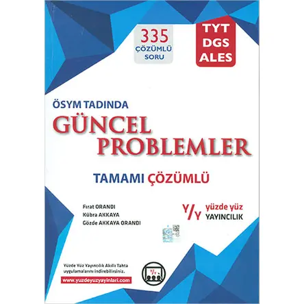 Yüzdeyüz Tamamı Çözümlü Güncel Problemler