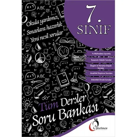 7.Sınıf Tüm Dersler Soru Bankası Öğretmen Yayınevi