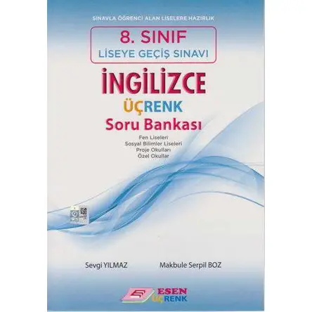 Esen 8.Sınıf LGS İngilizce Üçrenk Soru Bankası