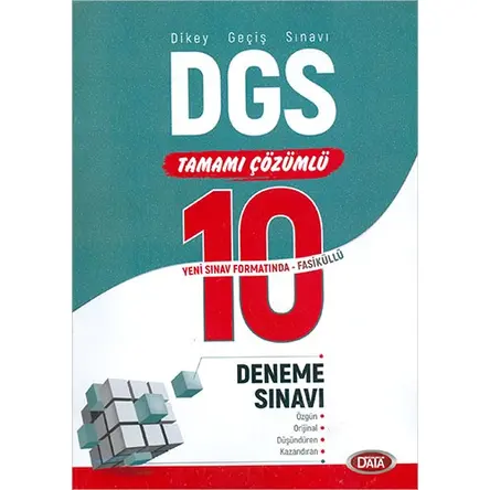 Data DGS Çözümlü 10 Fasikül Deneme Sınavı