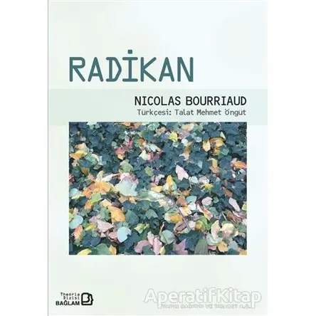 Radikan - Nicolas Bourriaud - Bağlam Yayınları