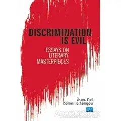 Discrimination Is Evil - Saman Hashemipour - Nobel Akademik Yayıncılık