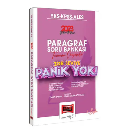 Yargı 2023 YKS-KPSS-ALES Panik Yok Paragraf Soru Bankası Tamamı Çözümlü Soru Bankası (Zor Seviye)