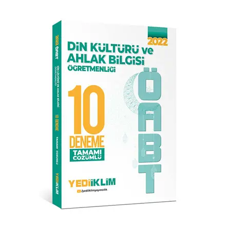 Yediiklim 2022 ÖABT Din Kültürü ve Ahlak Bilgisi Öğretmenliği Tamamı Çözümlü 10 Deneme