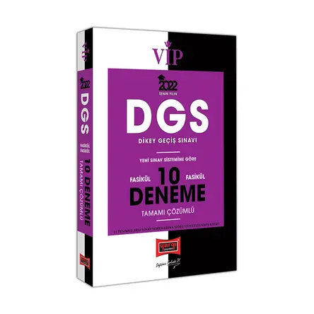 Yargı 2022 VİP DGS Tamamı Çözümlü Fasikül Fasikül 10 Deneme